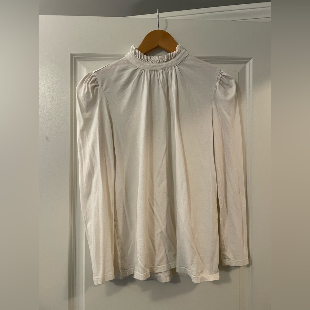 Banana Republic Ruffle Neck Top, NWOT